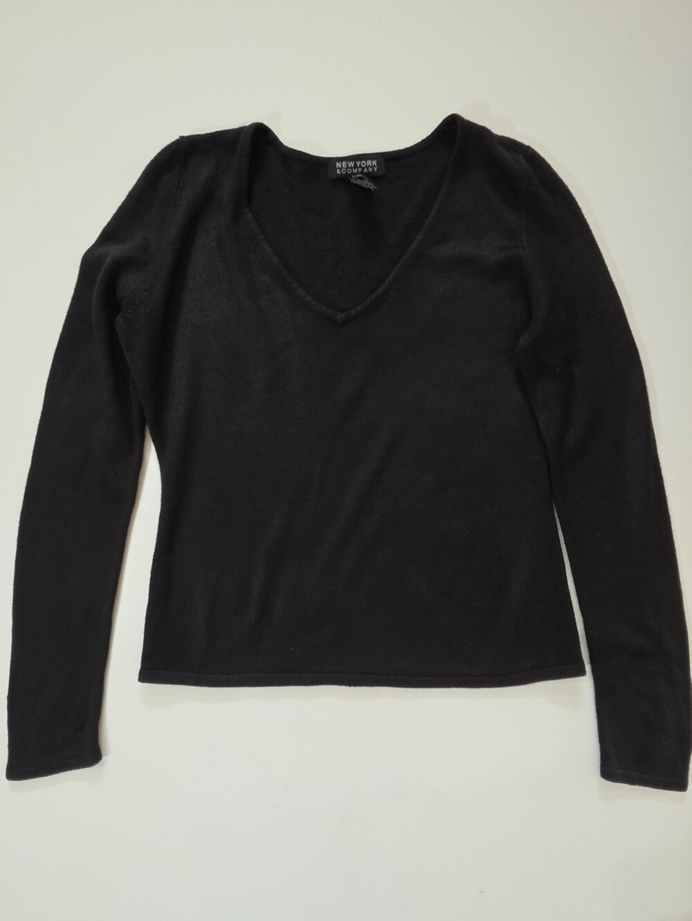 New York And Company Knit Long Sleeve Top Womens XS Fall Cocktail Party Casual